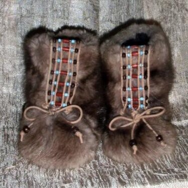 Mukluck Baby Boots Real Fur