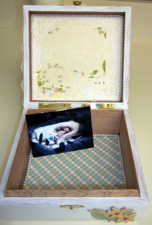 Webster&#039;s Pages for inside Baby&#039;s Keepsake Box