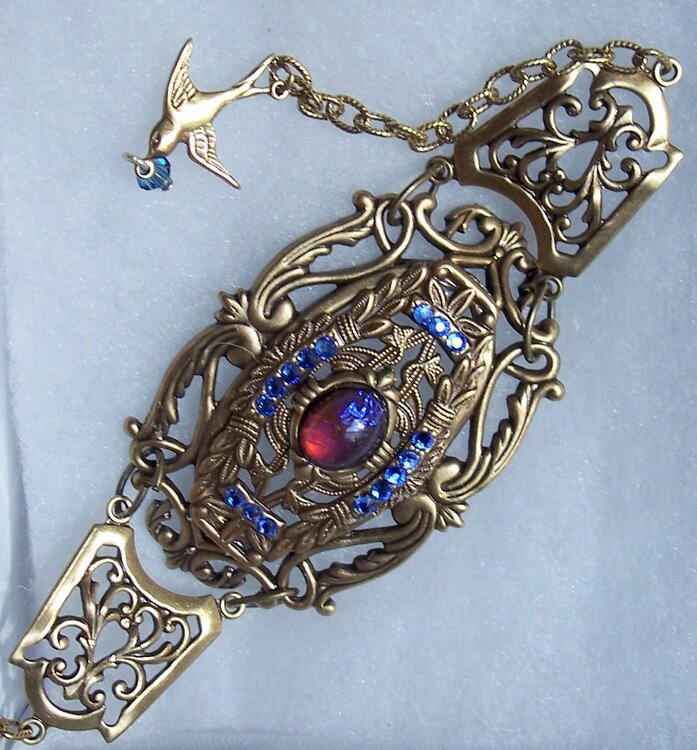 Nostalgic Victorian Fire Opal Bracelet