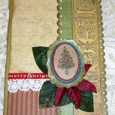 Merry &amp; Bright Christmas card