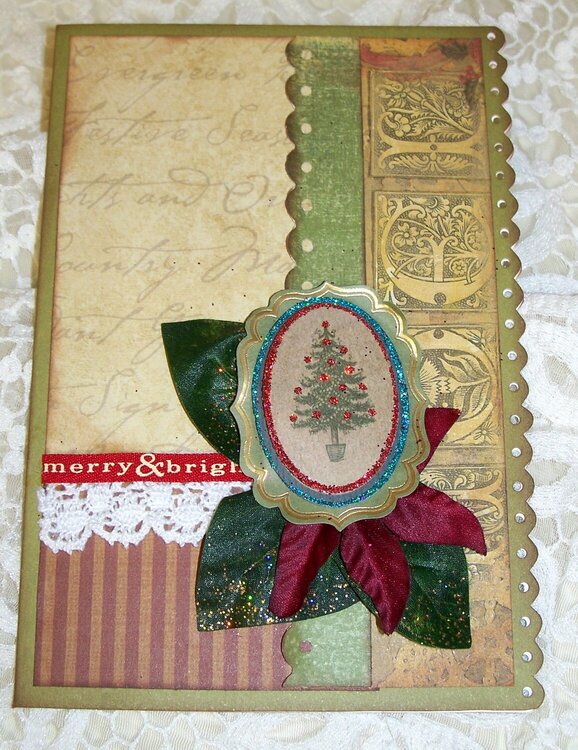 Merry &amp; Bright Christmas card
