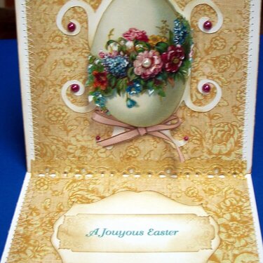 Egg Easter Card, Easel Style