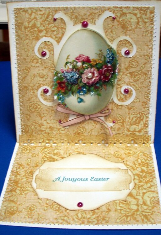 Egg Easter Card, Easel Style