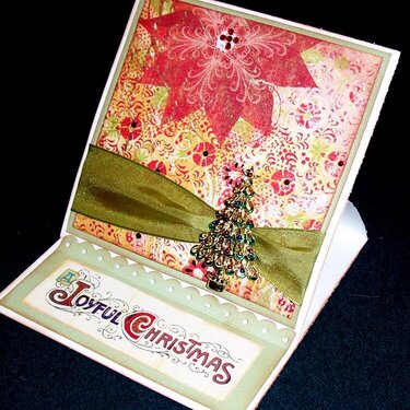 Joyful Christmas Card and Tree Pin