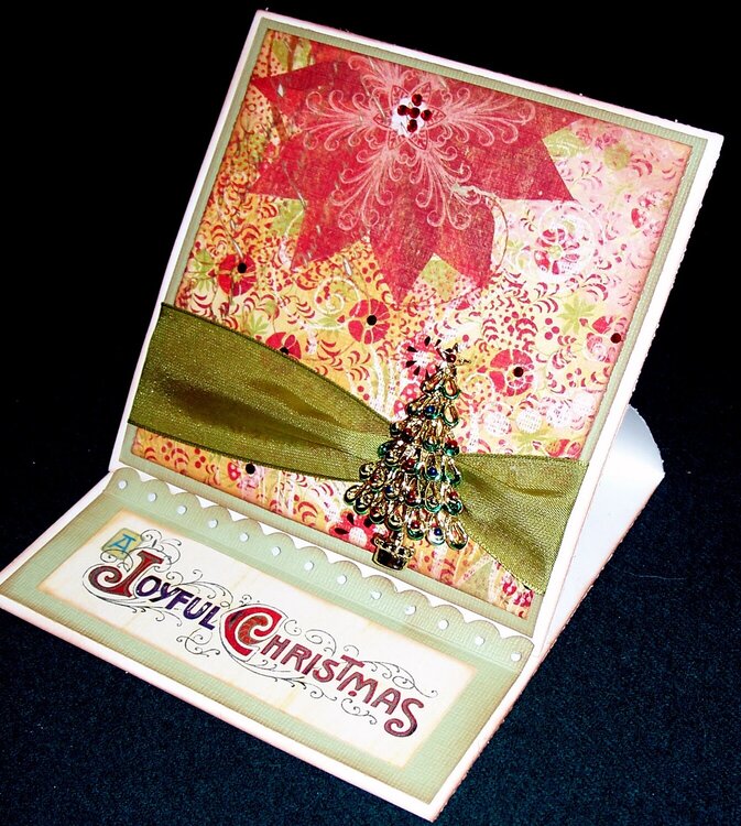 Joyful Christmas Card and Tree Pin
