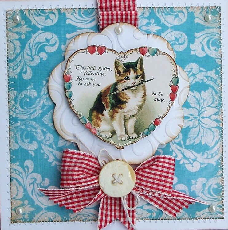 Kitten Valentine Day Card