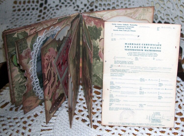 Marriage certificate from Paderborn Displaced Person&#039;s camp