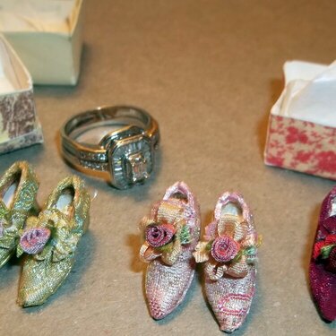 Miniature Shoes! Compare to my wedding ring!