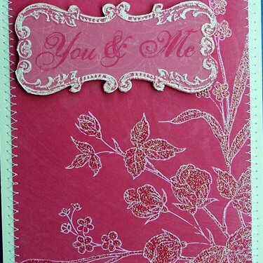 You and Me Valentine&#039;s Day Card