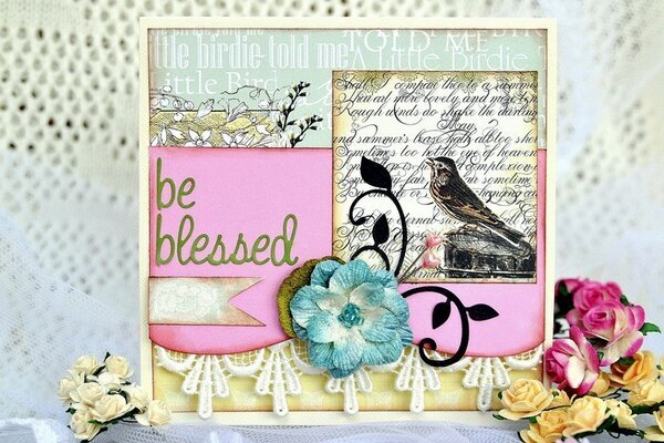 Be Blessed Wedding Card {ScrapThat! June 2012 Kit}