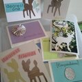 Fawn and Nature themed cards