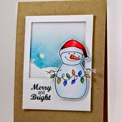 merry and bright - card by Ange Kelly