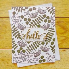 Hello - card by Aga
