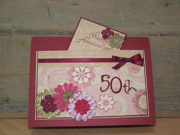 The inside of my 50th Anniversary card