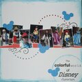 The colorful world of Disney characters