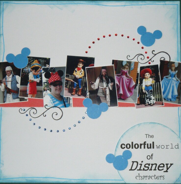 The colorful world of Disney characters
