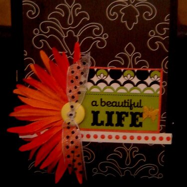 A beautiful life card