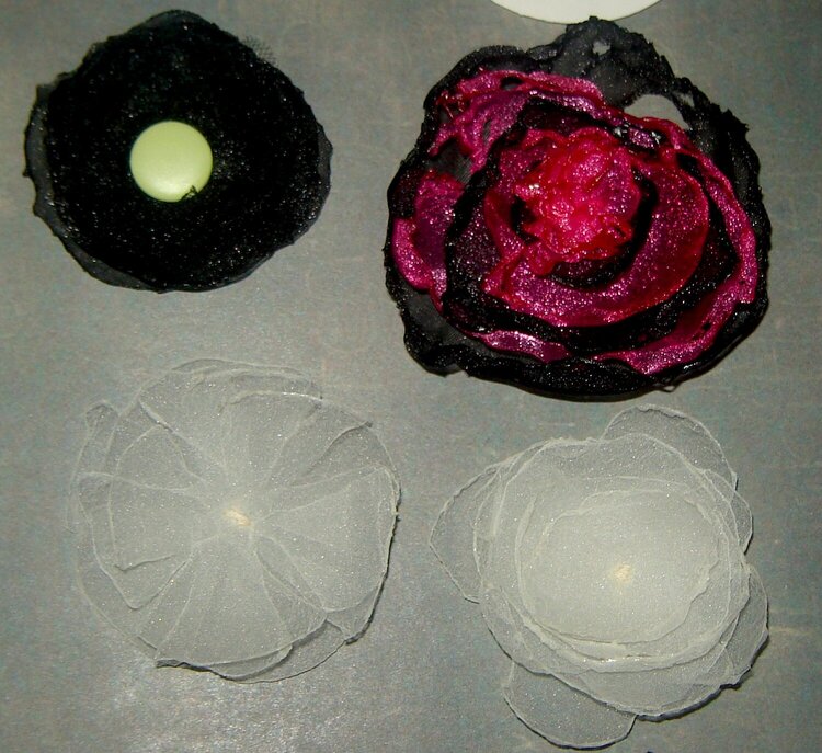 More organza flowers