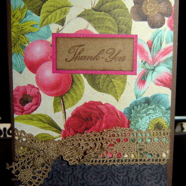 Prima paper thank you card
