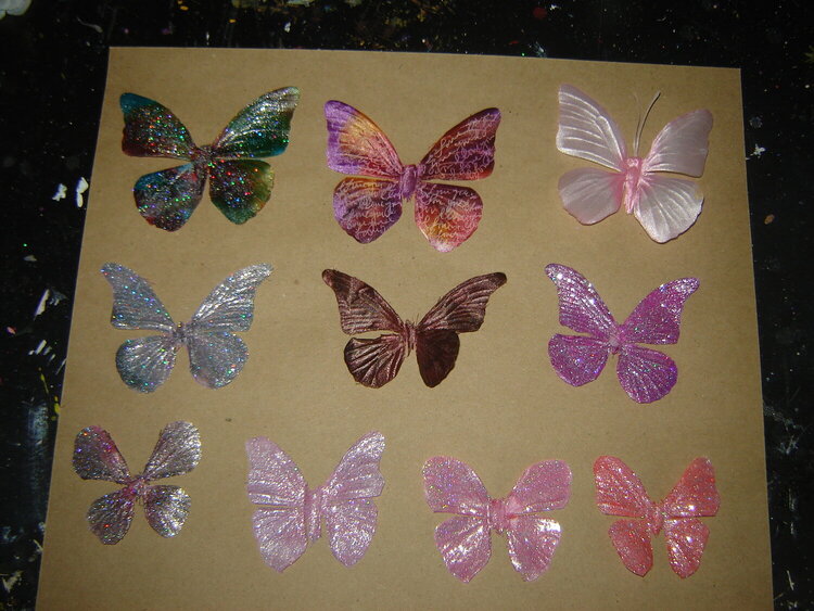 DIY Butterfly embellies
