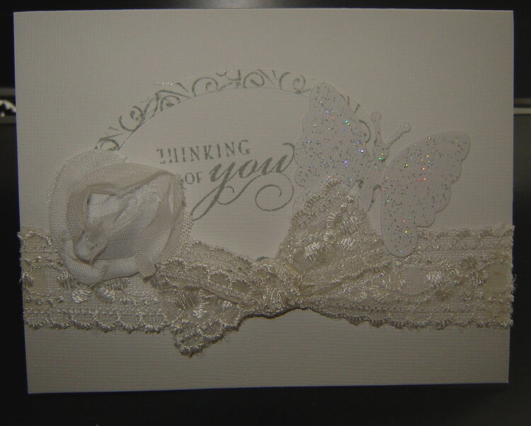 white birthday card