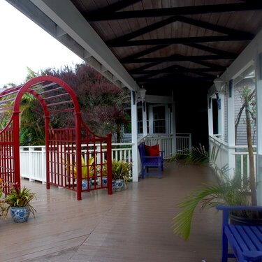 Jacaranda Inn walkway