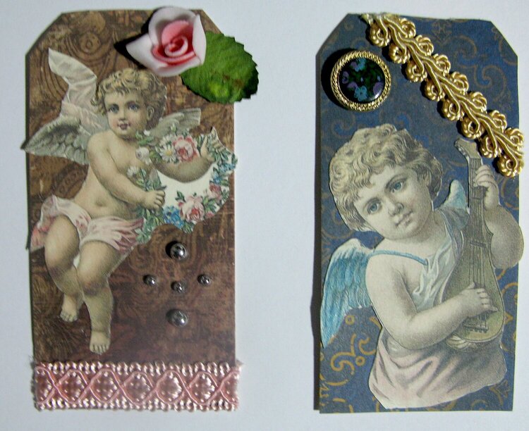 Vintage Tag Swap Angels