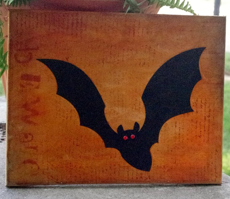 Halloween Canvas Bat