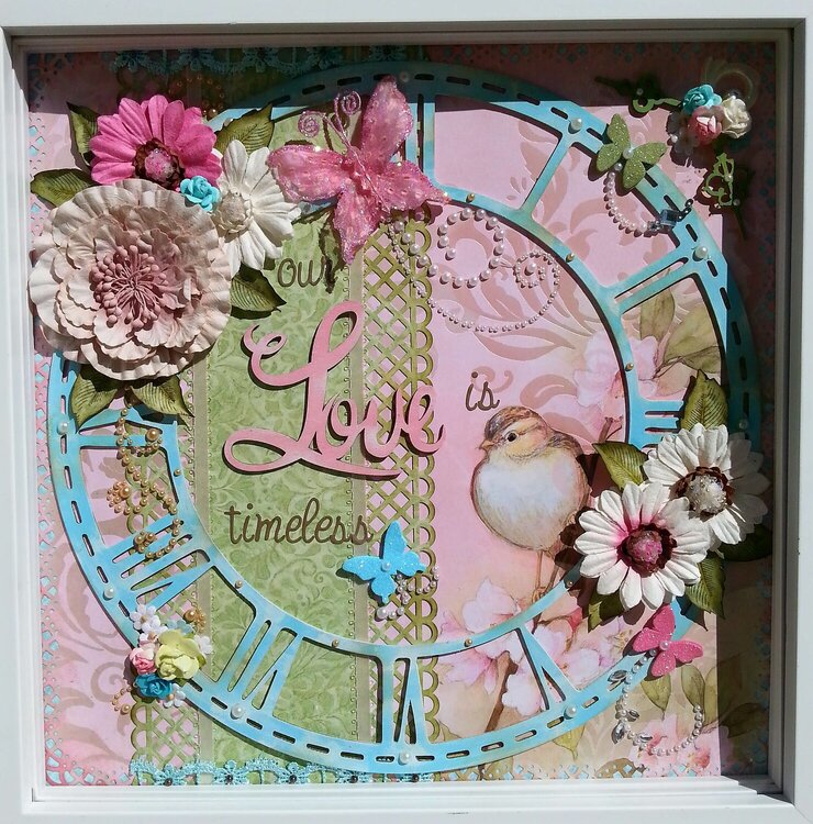 Love Is Timeless shadow box page