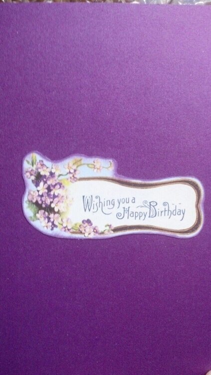 Birthday Wishes card (inside)