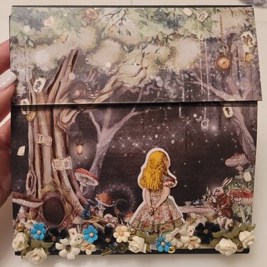 Alice In Wonderland 6 x 6 folio album