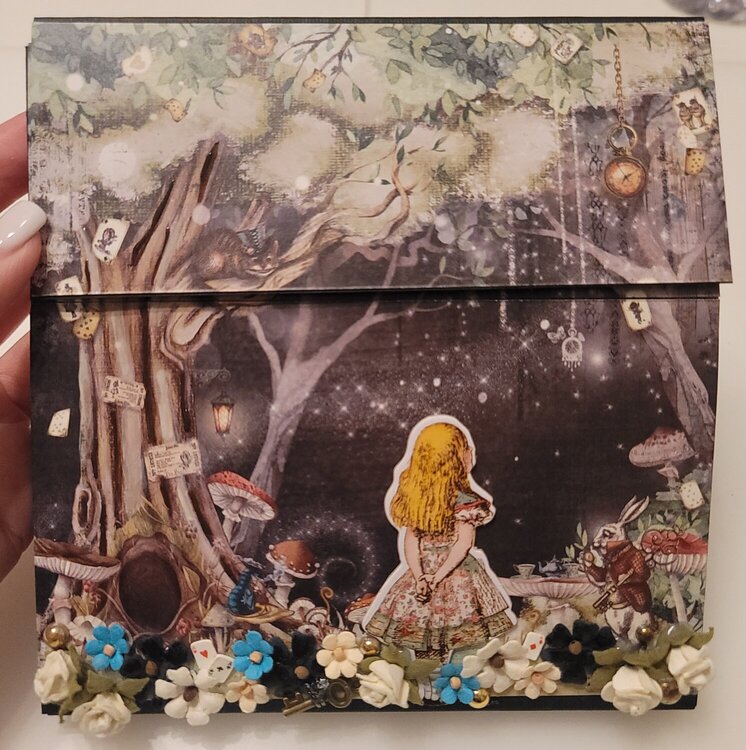 Alice In Wonderland 6 x 6 folio album