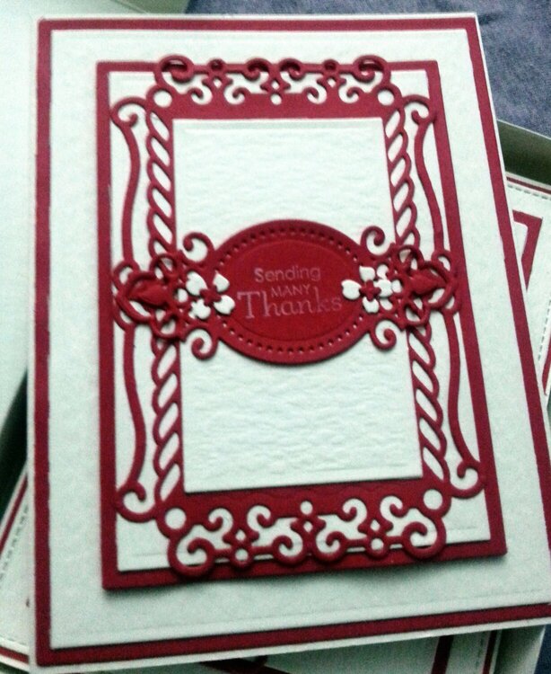 Set of Red &amp; White cards