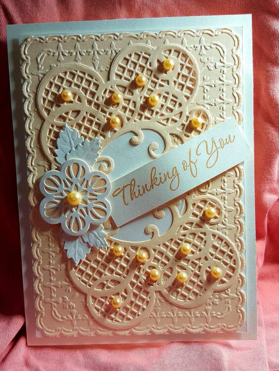 Peach Thinking of You card