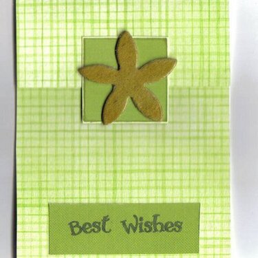 Best wishes Matchbook card