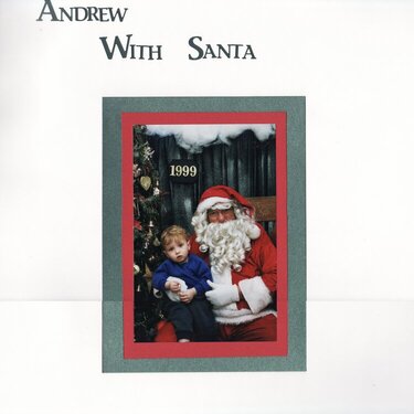 Andrew with Santa