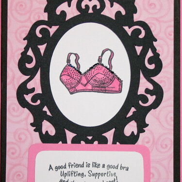 Bra Friendship Card