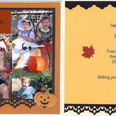 Halloween photo Card 2