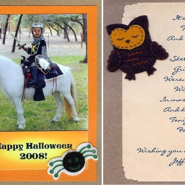 Halloween photo Card
