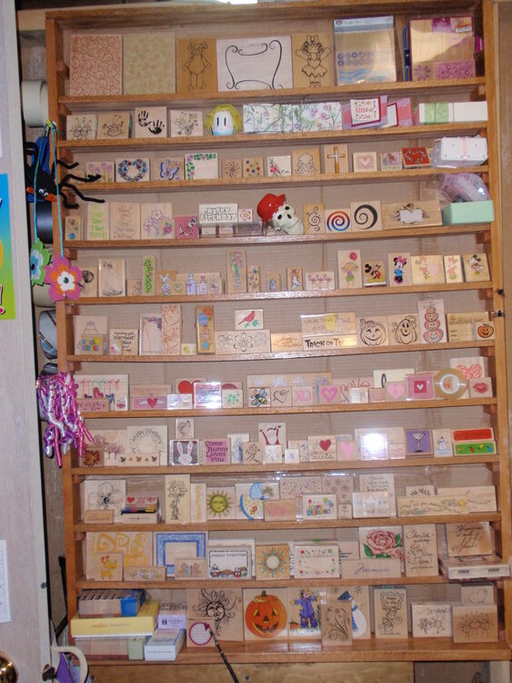 Stamp shelf