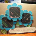 Squared Flower card