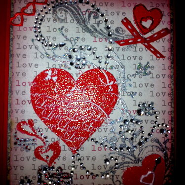 Red &amp; Silver Hearts