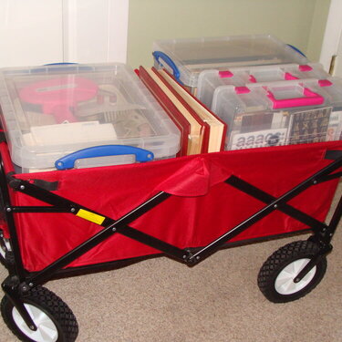 My Little Red Craft Wagon