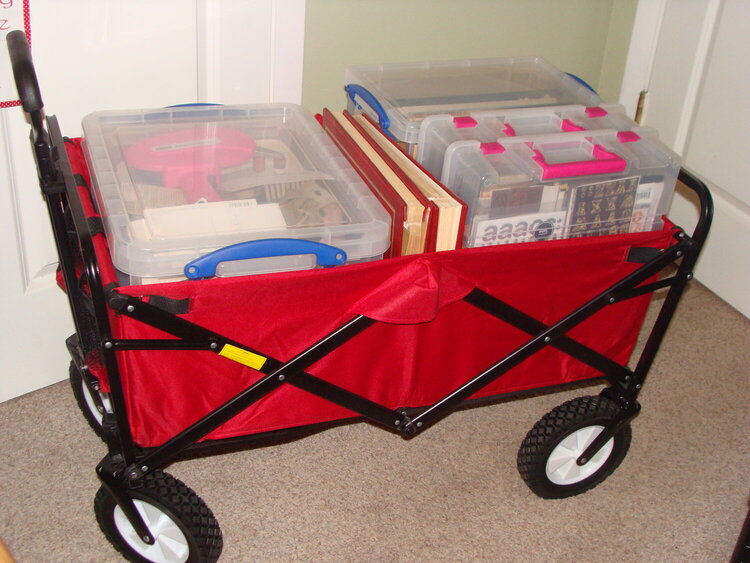 My Little Red Craft Wagon