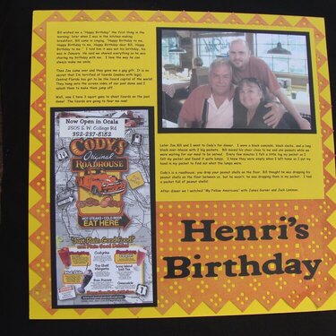 Henri&#039;s Birthday - Page 1