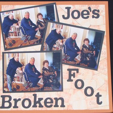 Joe&#039;s broken foot
