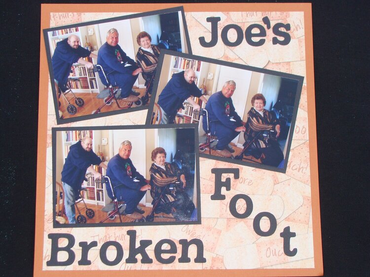 Joe&#039;s broken foot