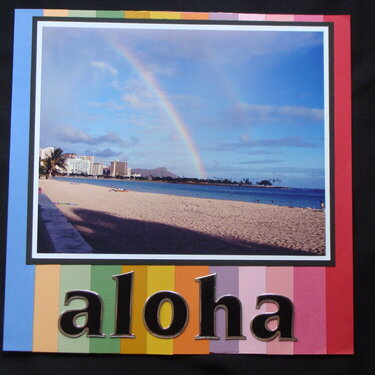 Hawaii - Double Rainbow over Diamondhead
