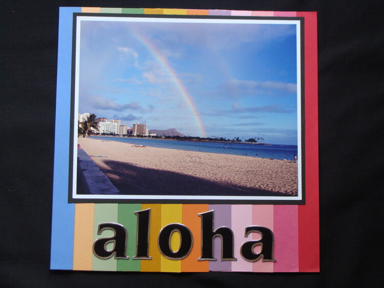 Hawaii - Double Rainbow over Diamondhead