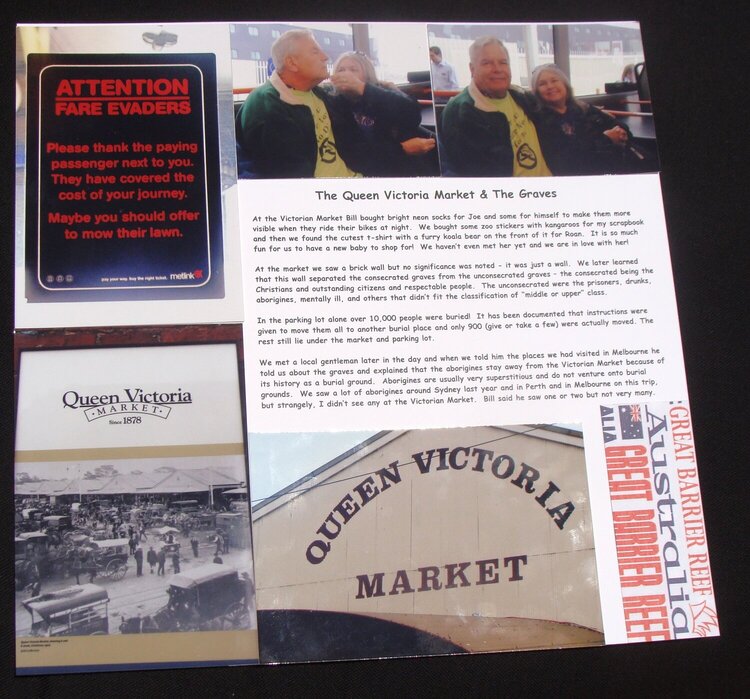 Melbourne, The Victorian Market and the Graves